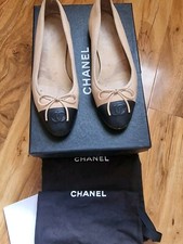 Chanel ballet flats In Beige And Black, UK3/EU36