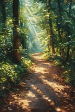 WOODLAND FOREST TREES CANVAS