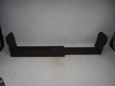 Antique Large 84cm (extended) Carved Wood Folding Sliding Bookshelf