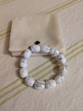 Lola Rose Gemstone Beaded Bracelet - Howlite Semi Precious