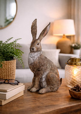 Rustic hare ornament 36cm - rustic,