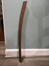 Vintage Antique Wood Curved