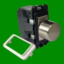 1x LED Dimmer Light Switch Module 2-Way Lighting Lamp Rotary Knob 40W-400W Satin