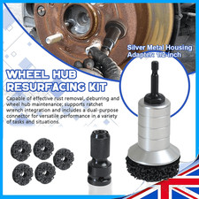 Wheel Brake Hub Resurfacing Kit Wheel Stud Cleaning Tool Rust Removal Disc Set