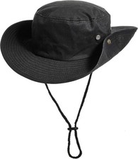 Sun-Hats-for-Men-with-UV-Protection-Wide-Brim Bucket Fishing Safari Boonie Hat 