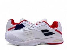 Babolat Jet All Court Tennis Shoes, Juniors Trainers UK Size 4, White, New