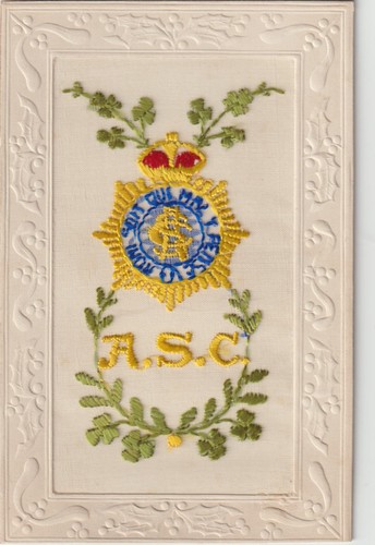Silk regimental postcard - 1,