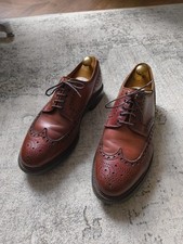 Crockett & Jones Mens Warwick Brown Brogues UK 8.5  Commando Sole