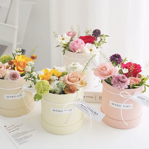 Flower box round cardboard - box,