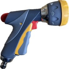 Hozelock 2694 Multi Spray Pro Garden Hose Watering Cleaning Gun Metal 7 Sprays