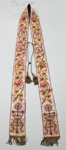 Vintage silk floral - floral, brocade