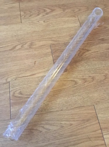 Clear acrylic perspex pipe - clear,
