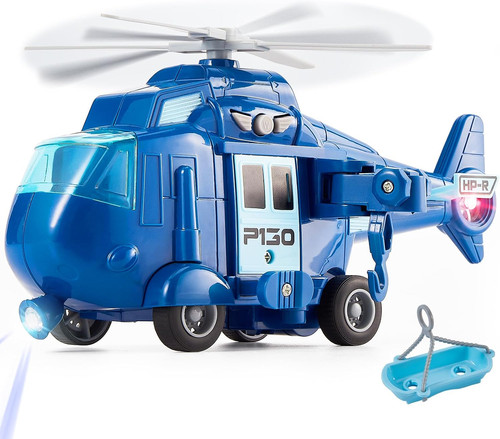 Rescue helicopter toy blue - rescue,