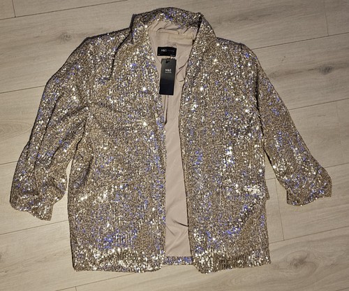 Champagne gold sequin - sequin, blazer