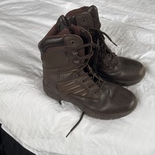 Kombat Tactical Pro Boot - Half Leather Half Nylon - Brown 8 CCF boots