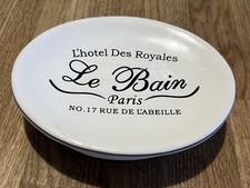 French Style Oval White Porcelain Soap Dish