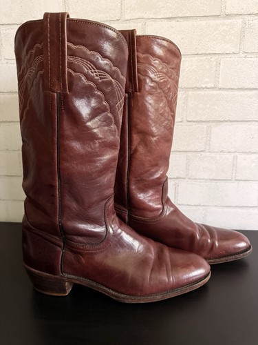 Vtg frye leather cowboy boots - vtg.,