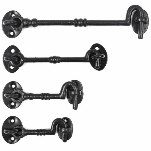 Black traditional cabin hook - traditional,