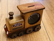Wooden Train Money Box