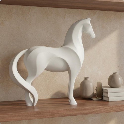 Geometric horse sculpture - geometric,