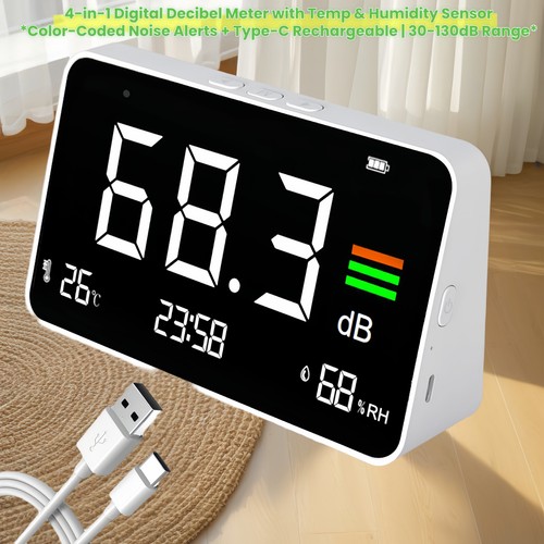 Decibel meter wall mounted - wall,
