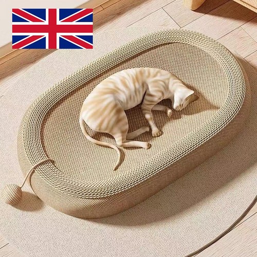 Large oval cat scratching - large,