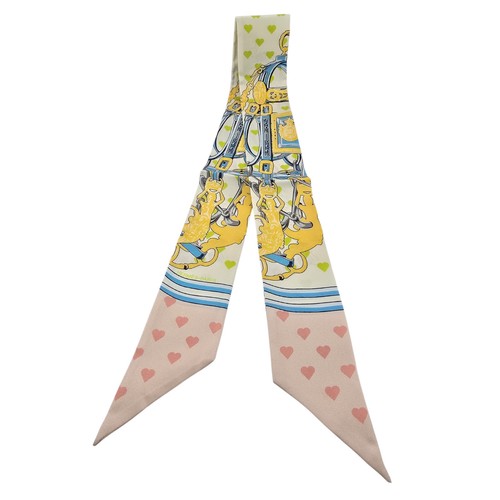 Hermes silk twilly - twilly, heart