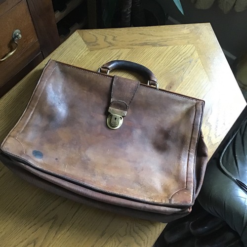 Vintage brown leather - vintage,