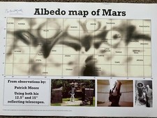 Albedo Map Of Mars Print Hand
