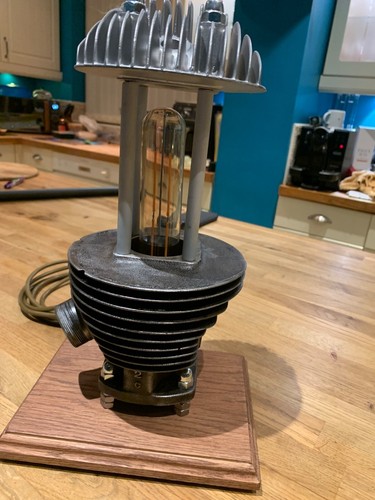 Table lamp made from vintage - table,