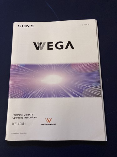 Sony wega plasma - tv, ke-42m1