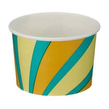 Ice Cream Tub 4oz 6oz 8oz Sweets Dessert Paper Cup Bowl Packaging 25 or 50 Packs