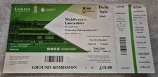USED CRICKET TICKET ** MIDDLESEX VS LANCASHIRE ** 2017 CHAMPIONSHIP AT LORDS