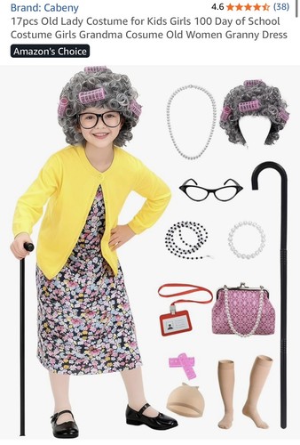 Old lady costume for - old,