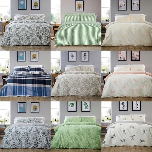 Reversible duvet cover set - reversible,