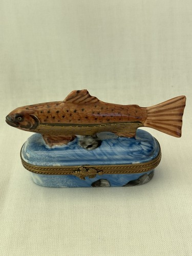 Limoges trinket box peint - , main