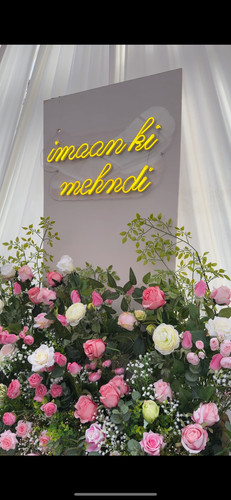 Floral wedding stage - , hire
