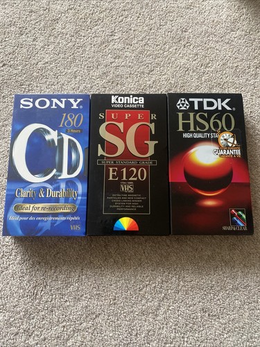 Vhs blank tapes new - tapes,, sony