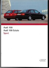 Audi 100 2.6 Sport 1994 UK Market Sales Brochure Saloon & Estate