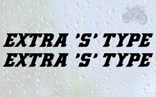 2x Extra S Type Decal Type 2 Lambretta Mod Scooter Af Rayspeed Sticker Vespa T