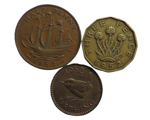 1952 great britain coin year - britain,