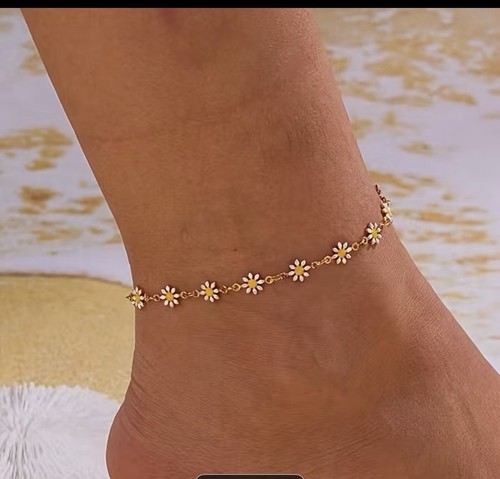 Gold plated cable chain daisy - cable,