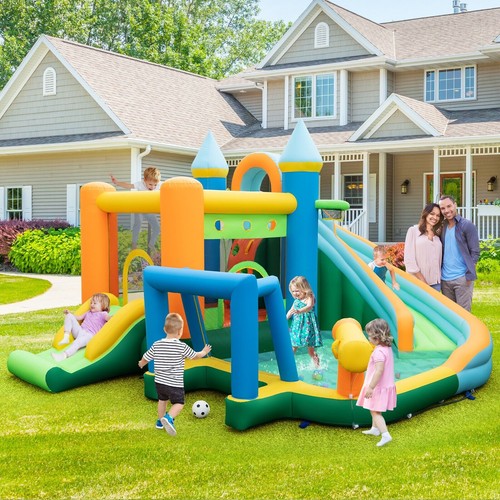 House inflatable water slide - house,