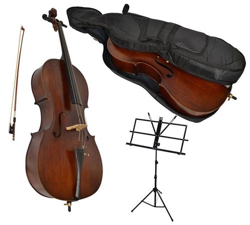 Size student cello set - 1/2,