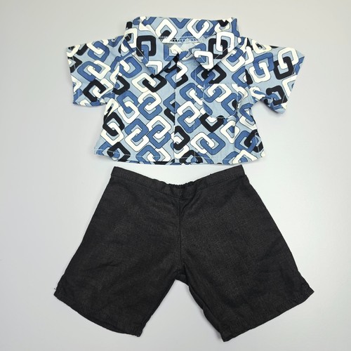 Bear factory blue geometric - factory,