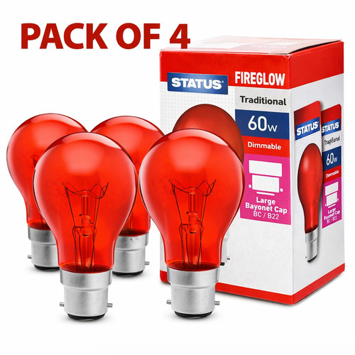 60w red fireglow - 4, x