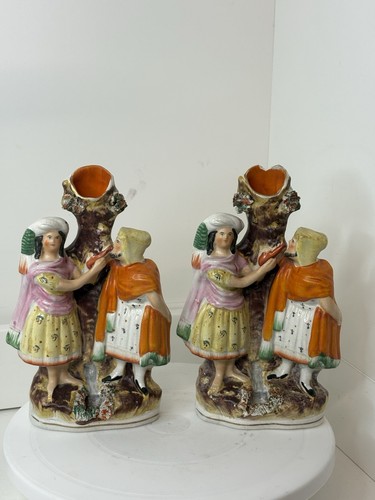 Pair vintage staffordshire - vintage,