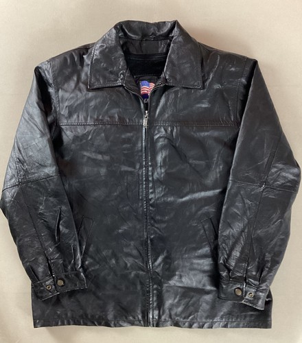 Vintage leather bomber jacket - vintage,