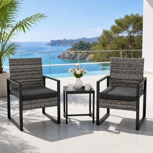 Piece rattan bistro - 3,