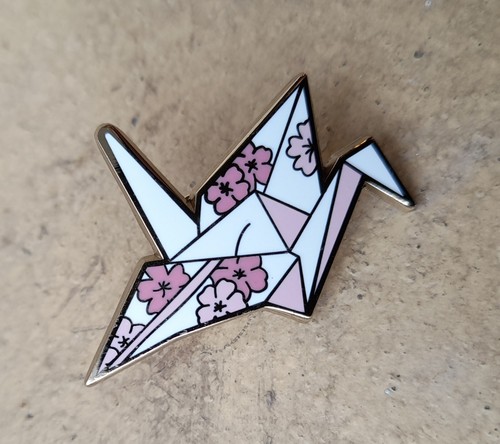 Cherry blossom origami crane - blossom,